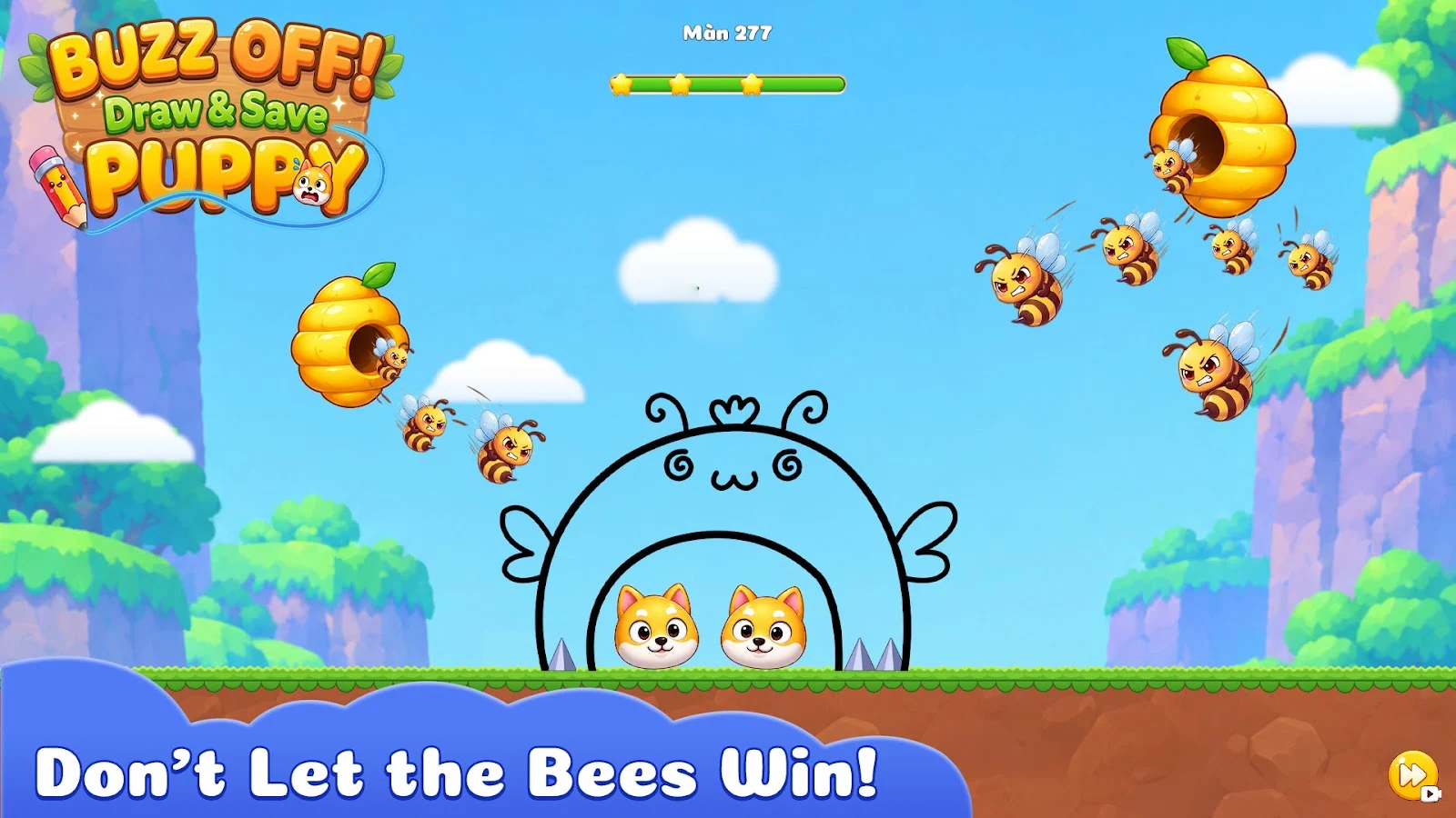 Buzz Off! Draw & Save Puppy screenshot 1